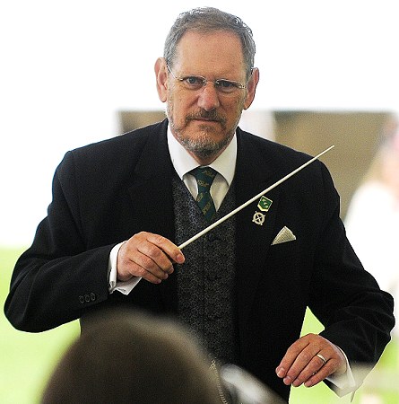 Chris Gutteridge conducting Hunstanton Concert Band at Sandringham, Queen's Diamond Jubilee Garden Party. Chris Gutteridge
