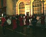 Playing Gaudete outside the Mansion House