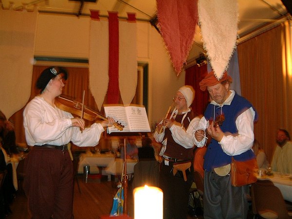 Lizzie, Al Garrod and Chris at Hallaton